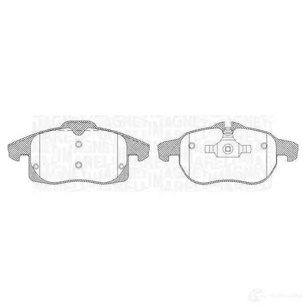 Тормозные колодки дисковые, комплект MAGNETI MARELLI PF036 9 1037397 363916060369 908SJ