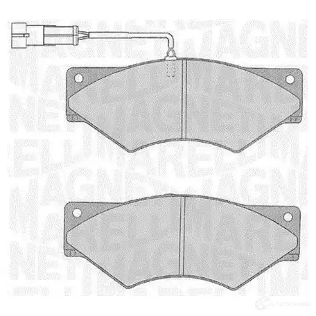 Тормозные колодки дисковые, комплект MAGNETI MARELLI P F0546 1037565 4QVWIFX 363916060546