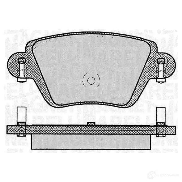 Тормозные колодки дисковые, комплект MAGNETI MARELLI PF061 3 1037632 T1538MM 363916060613