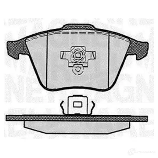 Тормозные колодки дисковые, комплект MAGNETI MARELLI 363916060611 UFHV2IH P F0611 1037630
