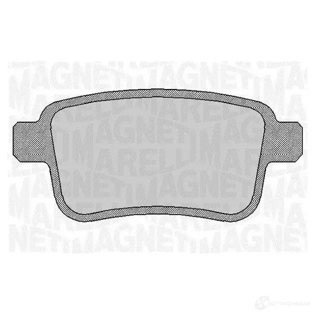 Тормозные колодки дисковые, комплект MAGNETI MARELLI 363916060660 T1774MM 1037674 PF 0660