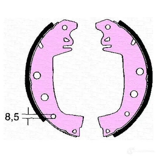 Тормозные колодки, комплект MAGNETI MARELLI 1038501 P8CIOL B PQ1156 430216171156
