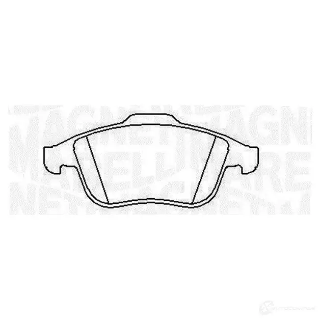 Тормозные колодки дисковые, комплект MAGNETI MARELLI PF0 426 1037453 AY96XI 363916060426