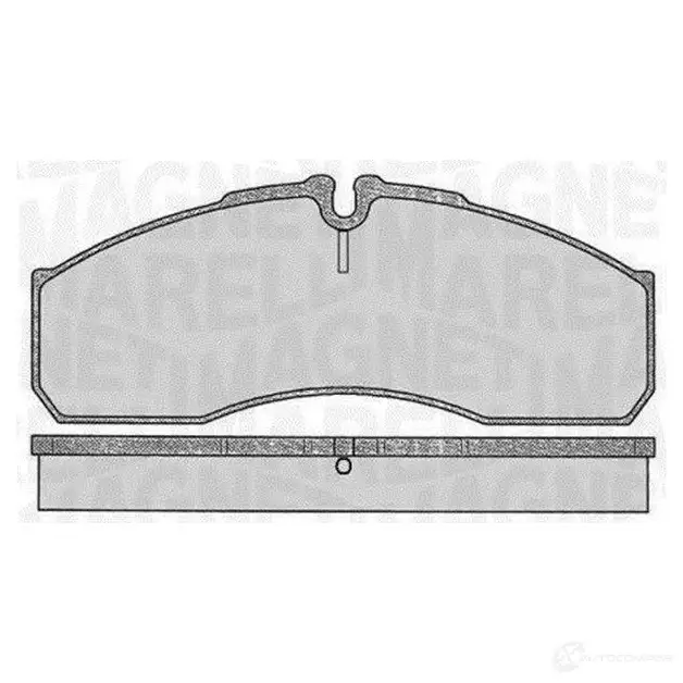 Тормозные колодки дисковые, комплект MAGNETI MARELLI P F0480 9AOM1Q 363916060480 1037501