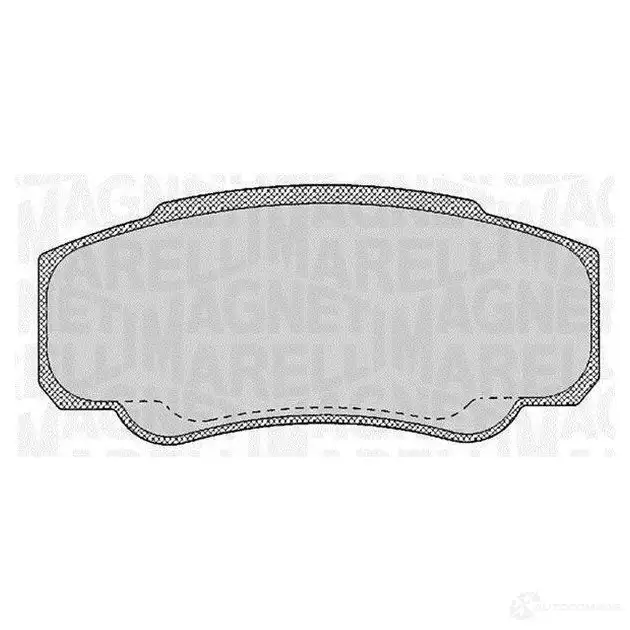 Тормозные колодки дисковые, комплект MAGNETI MARELLI 363916060188 36370 2161280 1037217 PF0188