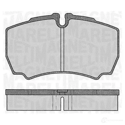 Тормозные колодки дисковые, комплект MAGNETI MARELLI C 4064MM 363916060434 1037461 C4076MM