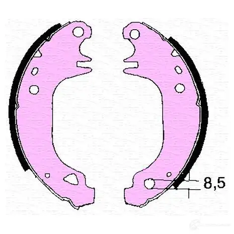Тормозные колодки, комплект MAGNETI MARELLI BPQ1409 430216171409 1038545 2407 2 изображение 0