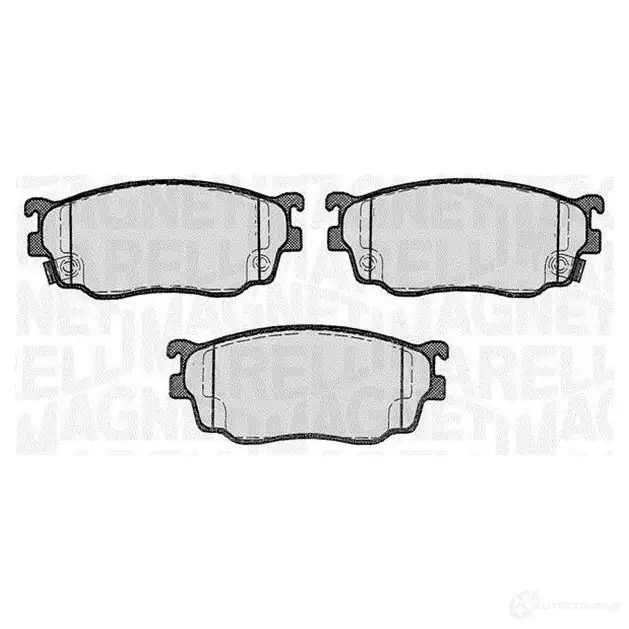 Тормозные колодки дисковые, комплект MAGNETI MARELLI PF046 6 363916060466 T1472MM 1037487