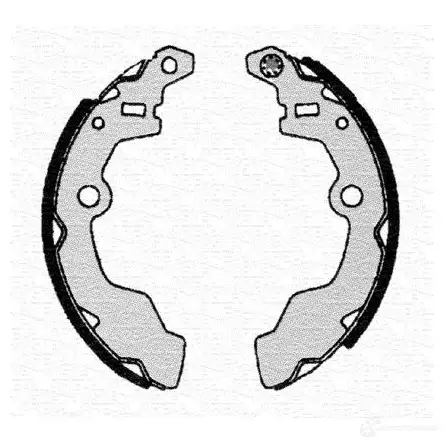 Тормозные колодки, комплект MAGNETI MARELLI 1038420 430216170311 2067 6 20678
