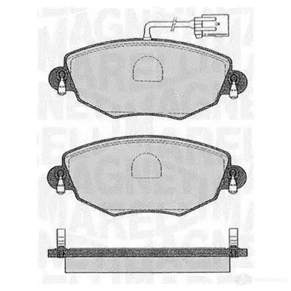 Тормозные колодки дисковые, комплект MAGNETI MARELLI 363916060550 PF05 50 73WPJ 1037569