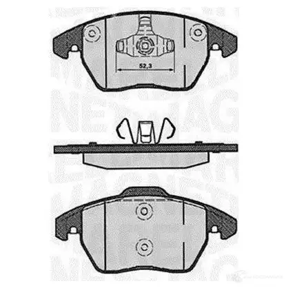 Тормозные колодки дисковые, комплект MAGNETI MARELLI 3637021 61417 363916060178 PF0178 1037207