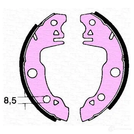 Тормозные колодки MAGNETI MARELLI BS S2004 360219192004 8R0KO8P 1033118 изображение 0