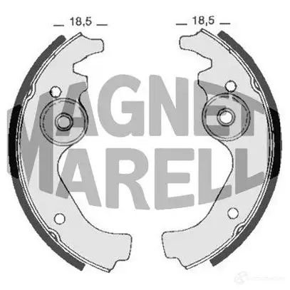 Тормозные колодки MAGNETI MARELLI 1033346 BS S8304 360219198304 B8XFI7N