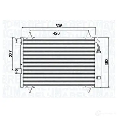 Радиатор кондиционера MAGNETI MARELLI 2R7 G5D 1438035148 350203936000
