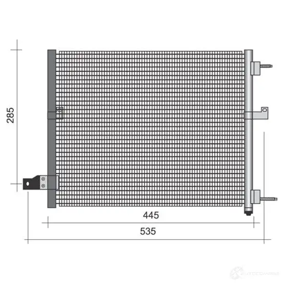 Радиатор кондиционера MAGNETI MARELLI YLKFN 1026606 BC43 4 350203434000 изображение 0