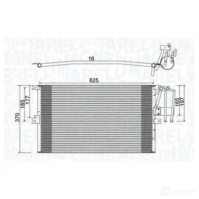 Радиатор кондиционера MAGNETI MARELLI DNY GJS 350203896000 1438035159