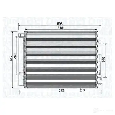 Радиатор кондиционера MAGNETI MARELLI 3TP1 I 350203984000 1438035165