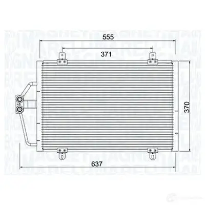 Радиатор кондиционера MAGNETI MARELLI 350203784000 AHZK 1 1438035228 изображение 0