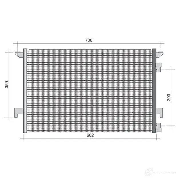 Радиатор кондиционера MAGNETI MARELLI BC 491 1US9OLA 1026638 350203491000