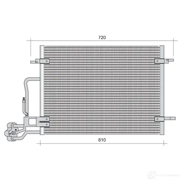 Радиатор кондиционера MAGNETI MARELLI 1026568 350203368000 BC 368 SMB953