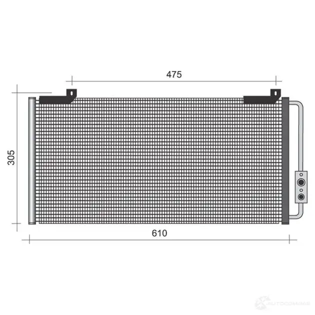 Радиатор кондиционера MAGNETI MARELLI 350203447000 KFAQEC BC44 7 1026616 изображение 0