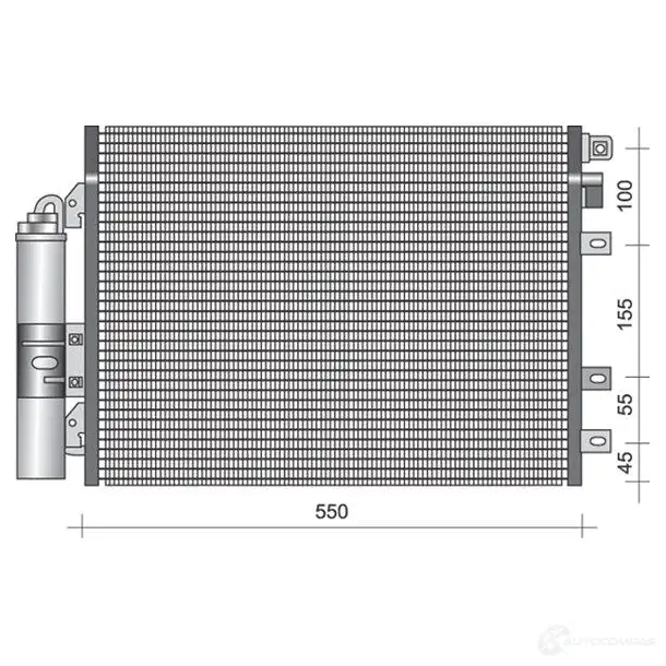 Радиатор кондиционера MAGNETI MARELLI 350203337000 BC33 7 1026540 J0POWVD изображение 0