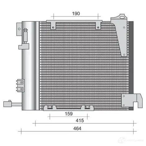 Радиатор кондиционера MAGNETI MARELLI BC 263 1026510 350203263000 E3UCP