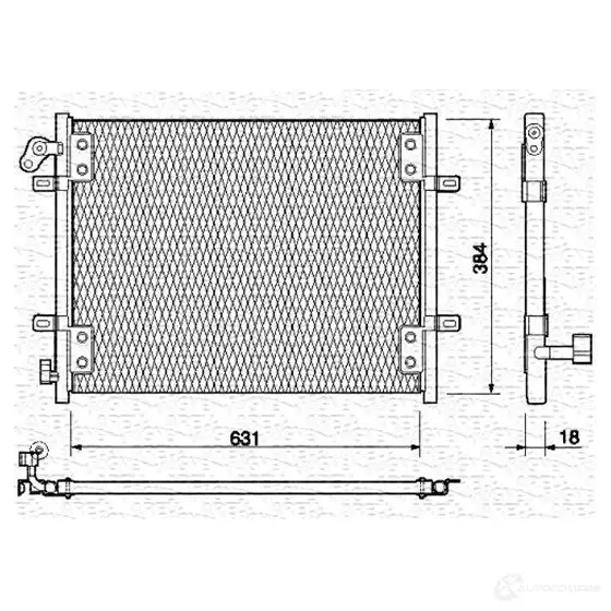 Радиатор кондиционера MAGNETI MARELLI 350203139000 BC139 1026430 35020313 9000