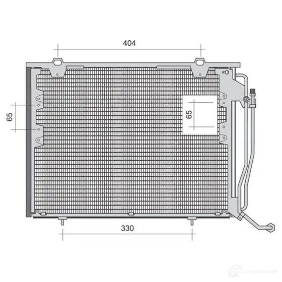 Радиатор кондиционера MAGNETI MARELLI 1026634 350203485000 BC 485 350 20 348 500 0