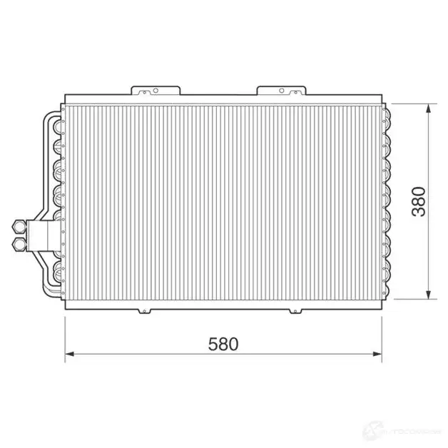Радиатор кондиционера MAGNETI MARELLI 350203217000 1026466 TFHQN BC2 17