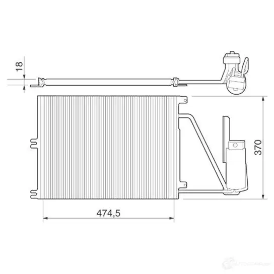 Радиатор кондиционера MAGNETI MARELLI 350203220000 CJ24H 1026469 BC 220