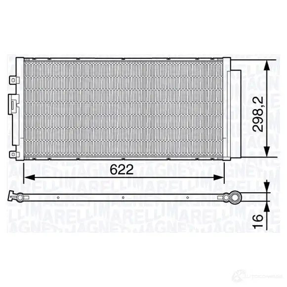 Радиатор кондиционера MAGNETI MARELLI EH7ZI 1026691 350203644000 B C644