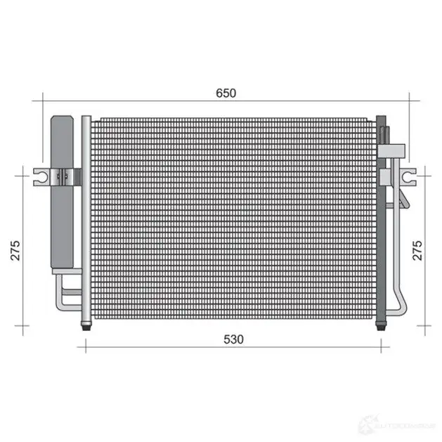 Радиатор кондиционера MAGNETI MARELLI 1026559 350203356000 BC 356 350 20 335 600 0