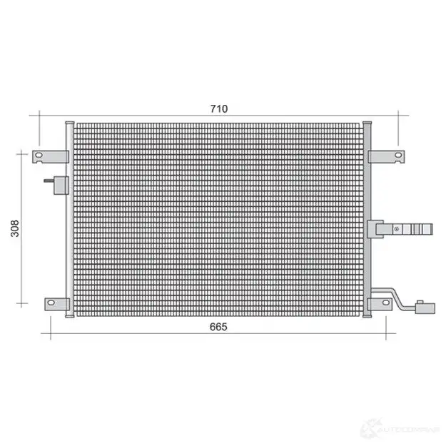 Радиатор кондиционера MAGNETI MARELLI WPBWQAM 350203431000 BC4 31 1026603