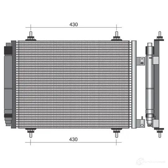 Радиатор кондиционера MAGNETI MARELLI BC 332 TYNN82 350203332000 1026535 изображение 0