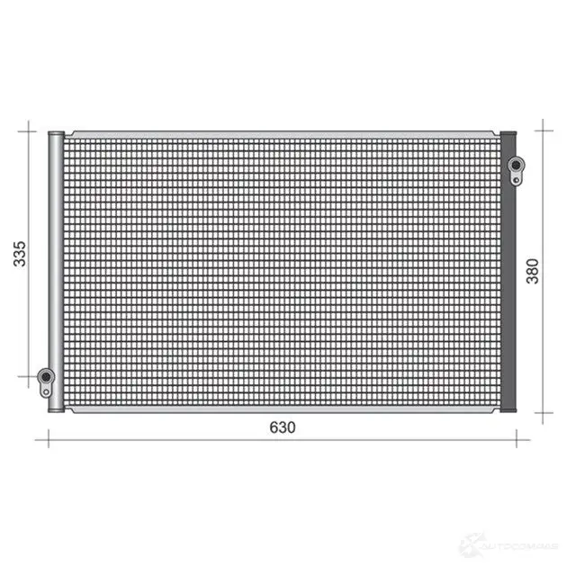 Радиатор кондиционера MAGNETI MARELLI 8R6HNP3 350203490000 BC4 90 1026637