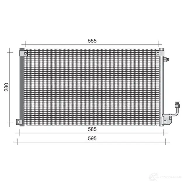 Радиатор кондиционера MAGNETI MARELLI 1026531 BC 287 P6R5R 350203287000 изображение 0