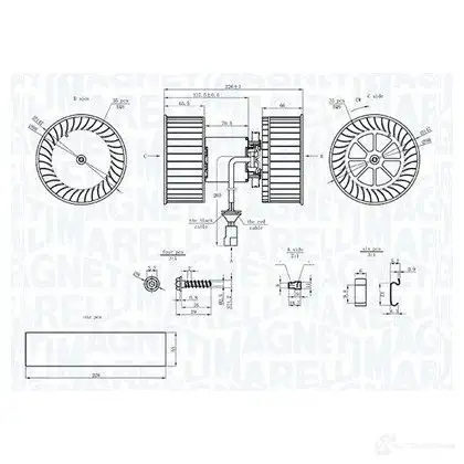 Моторчик вентилятора печки MAGNETI MARELLI 1438033911 XQSPXO 3 069412208010