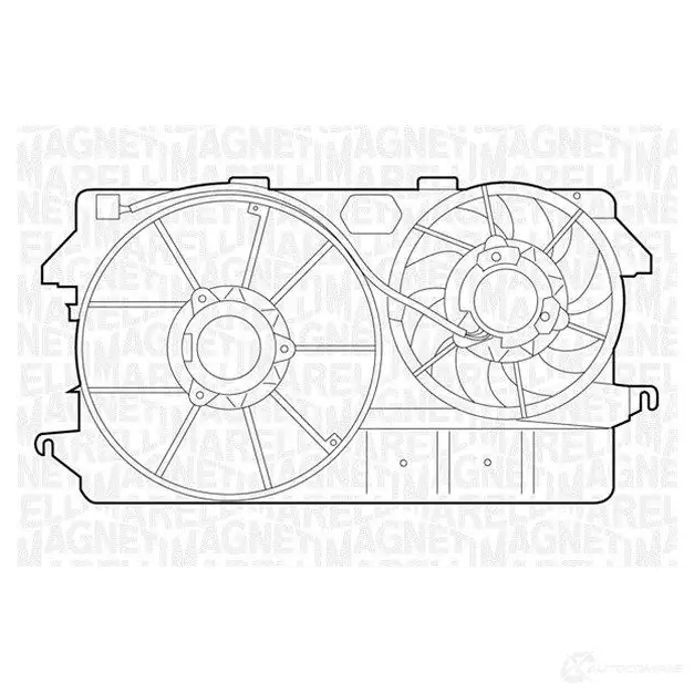 Радиатор охлаждения двигателя MAGNETI MARELLI 1026994 SRPAB 350213122200 BM1 222