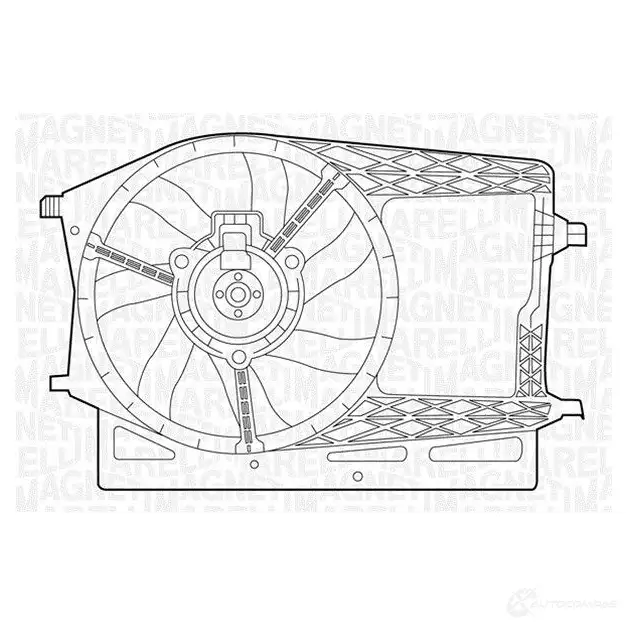 Радиатор охлаждения двигателя MAGNETI MARELLI L6IYP78 1026956 BM117 7 350213117700 изображение 0