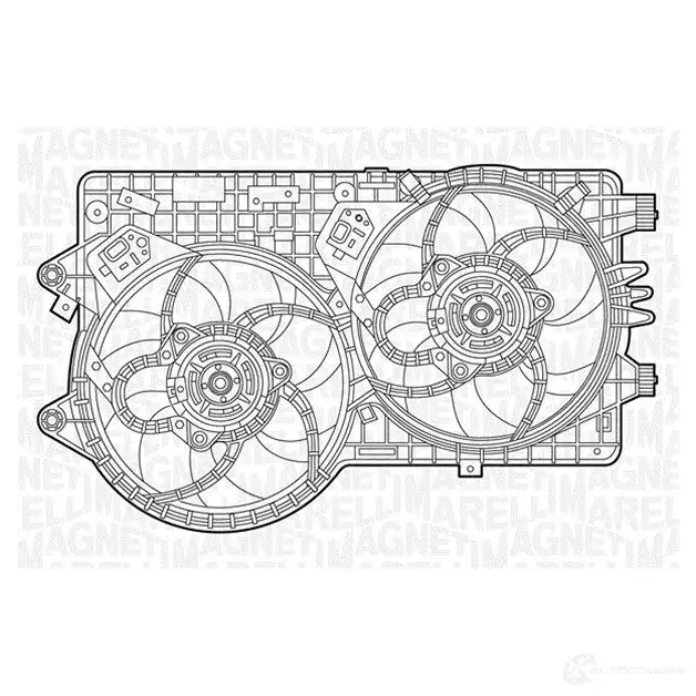 Радиатор охлаждения двигателя MAGNETI MARELLI 350213115700 1026936 B M1157 LKVQZ изображение 0