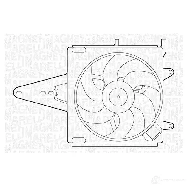Радиатор охлаждения двигателя MAGNETI MARELLI 2FF94 BM11 22 350213112200 1026905 изображение 0
