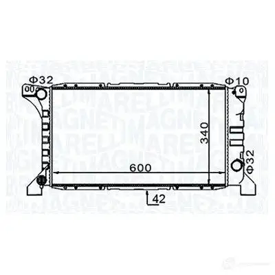 Радиатор охлаждения двигателя MAGNETI MARELLI 350213154200 1437552363 ND QAM6