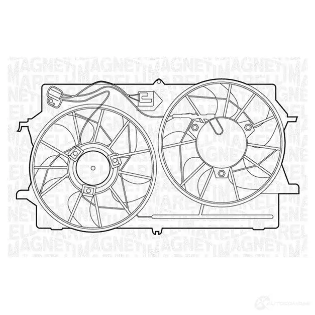 Радиатор охлаждения двигателя MAGNETI MARELLI 350 21 312 210 0 1026993 350213122100 BM1221