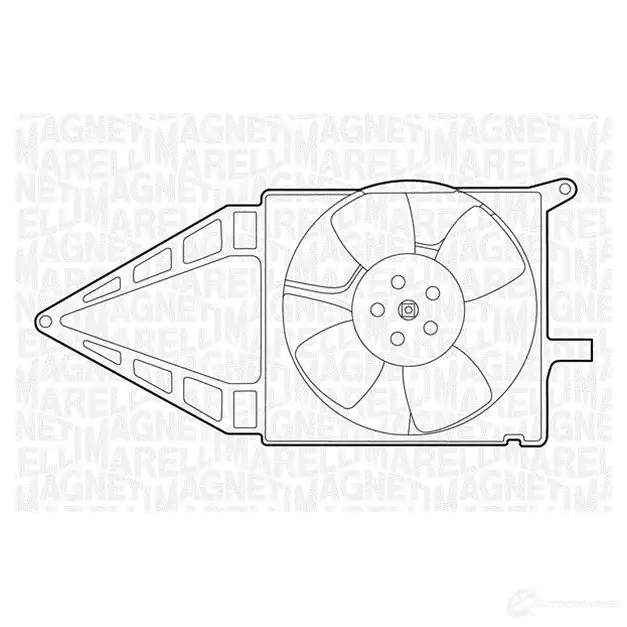 Радиатор охлаждения двигателя MAGNETI MARELLI RWSF2Z8 BM1 131 350213113100 1026911 изображение 0