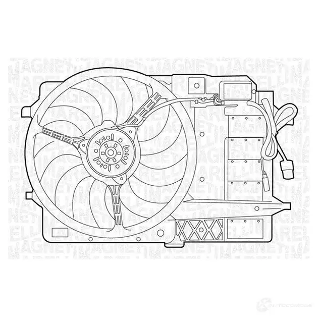 Радиатор охлаждения двигателя MAGNETI MARELLI BM 1176 SW78SU 350213117600 1026955 изображение 0