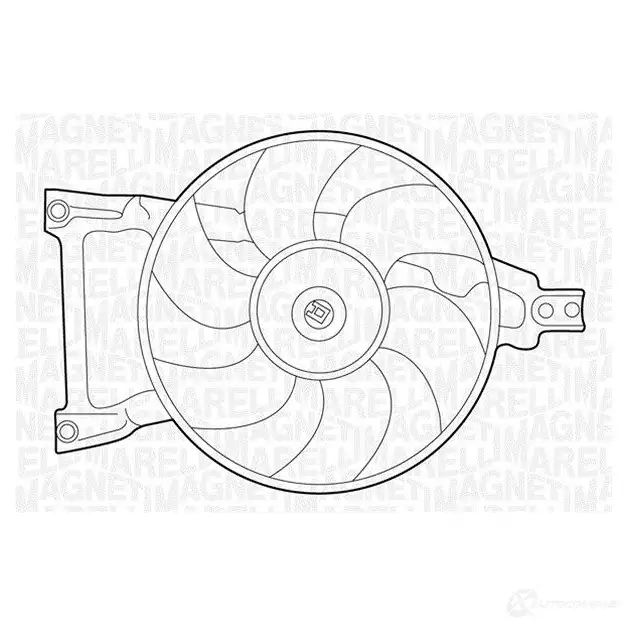 Радиатор охлаждения двигателя MAGNETI MARELLI 1026904 PZ9VD6Y BM1 121 350213112100 изображение 0