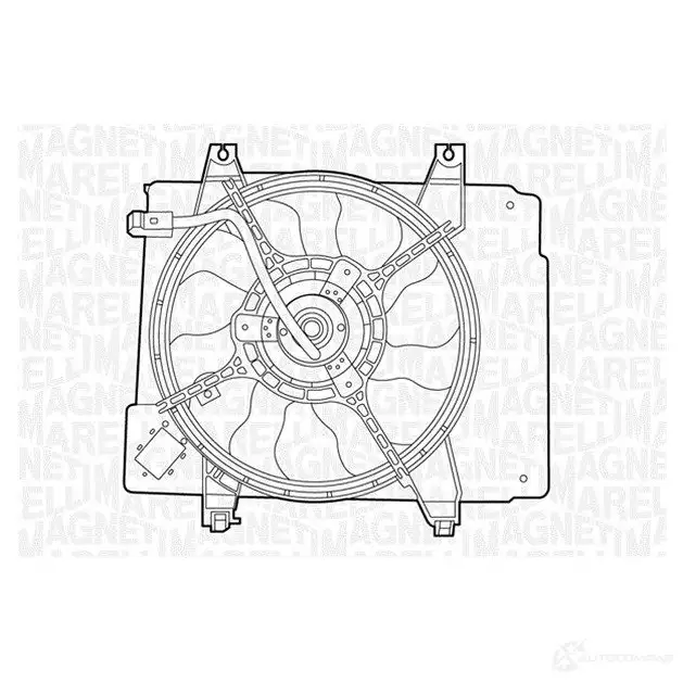 Радиатор охлаждения двигателя MAGNETI MARELLI BM12 45 1027016 FFQYSN7 350213124500 изображение 0