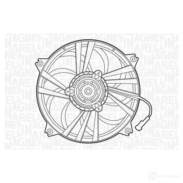 Радиатор охлаждения двигателя MAGNETI MARELLI 350213123200 350 21 312 320 0 1027003 BM1232