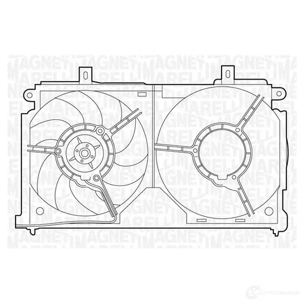 Радиатор охлаждения двигателя MAGNETI MARELLI BM1286 1027056 350 21 312 860 0 350213128600